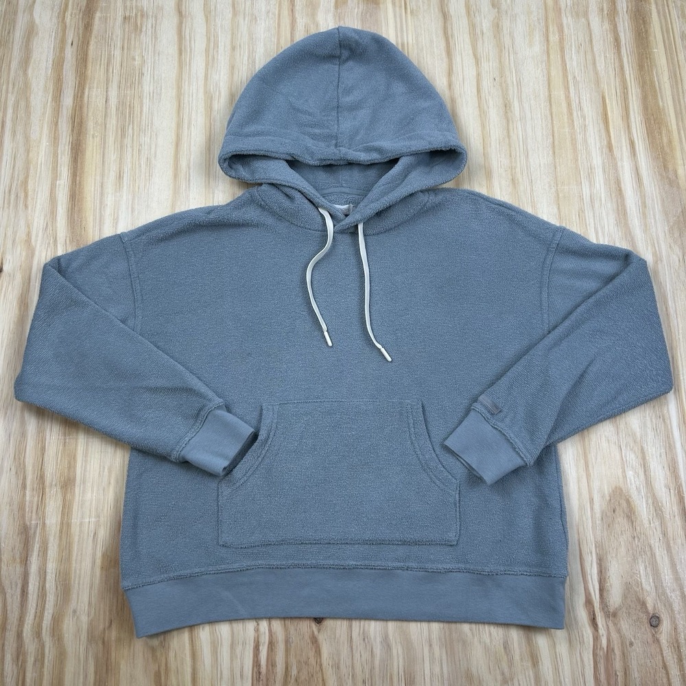 Outerknown‎ Hoodie Mens Small Blue Sur Terry Fleece Pullover Kangaroo Pocket
